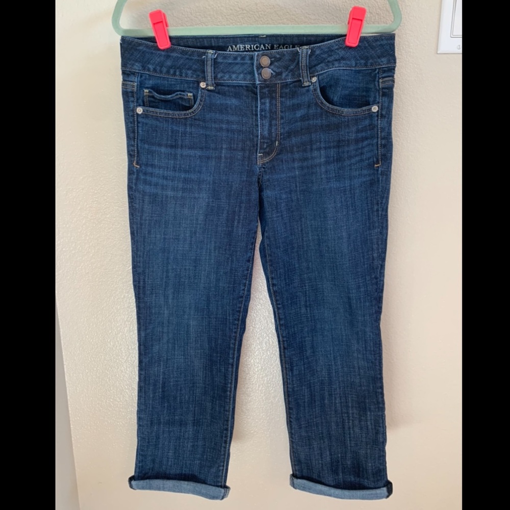 Women’s American Eagle Jeans: Artist Crop, size 12